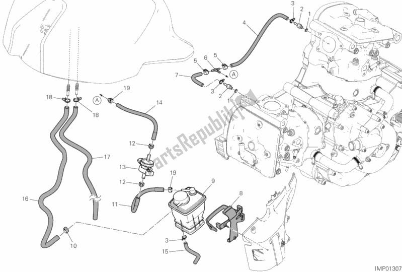 Wszystkie części do Kanister Na Gor? Ce Powietrze Ducati Monster 1200 S 2020